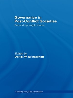 cover image of Governance in Post-Conflict Societies